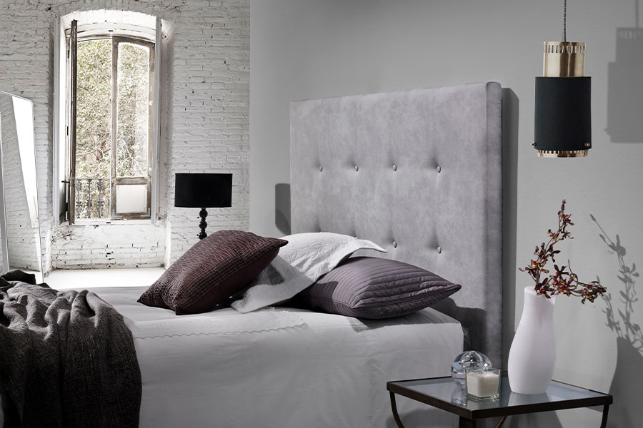 cabecero abotonado horizontal